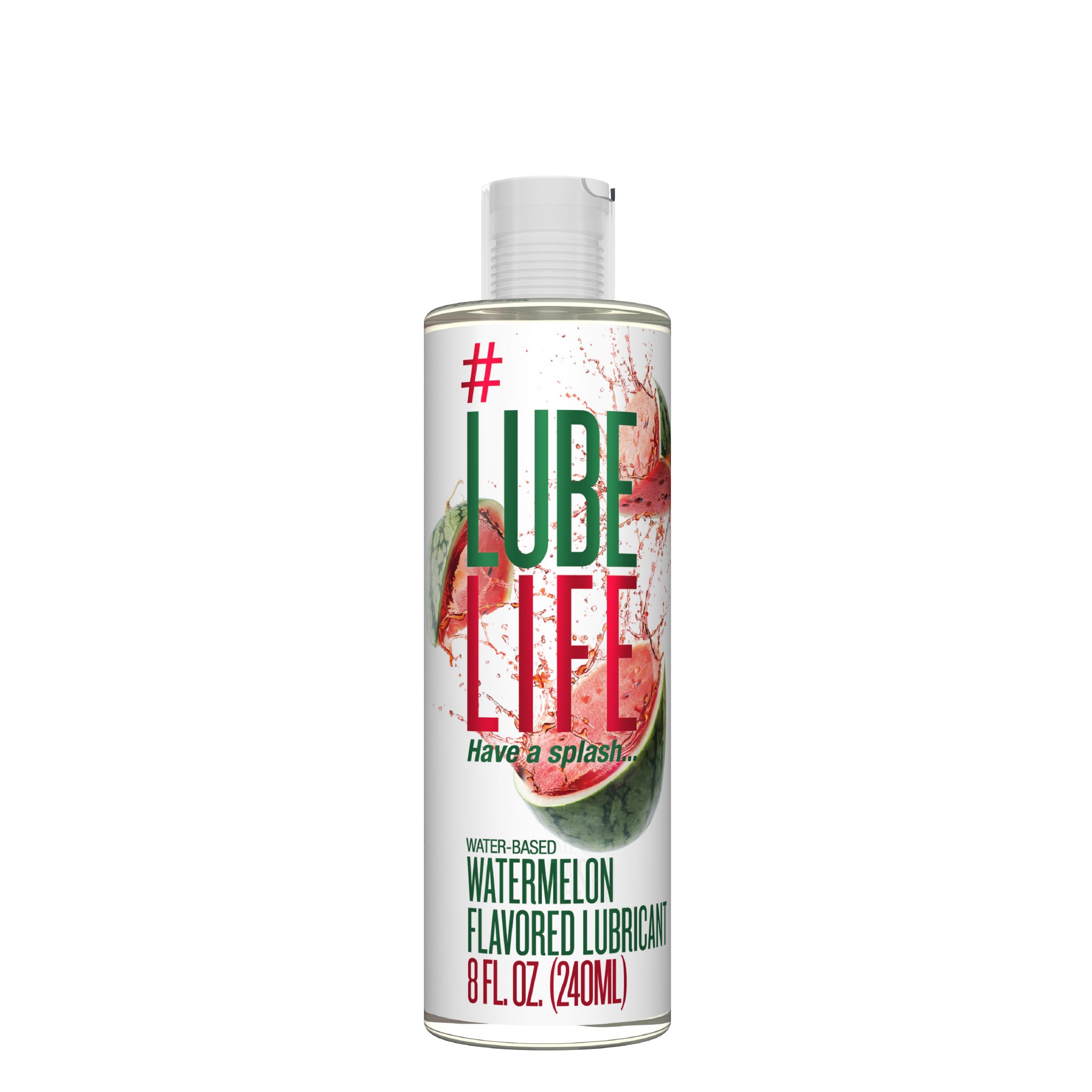 LubeLife Water-Based Strawberry Flavored Lubricant, Personal Lube for Men,  Women and Couples, Made Without Added Sugar, 8 Fl Oz Strawberry 8 Fl Oz  (Pack of 1)