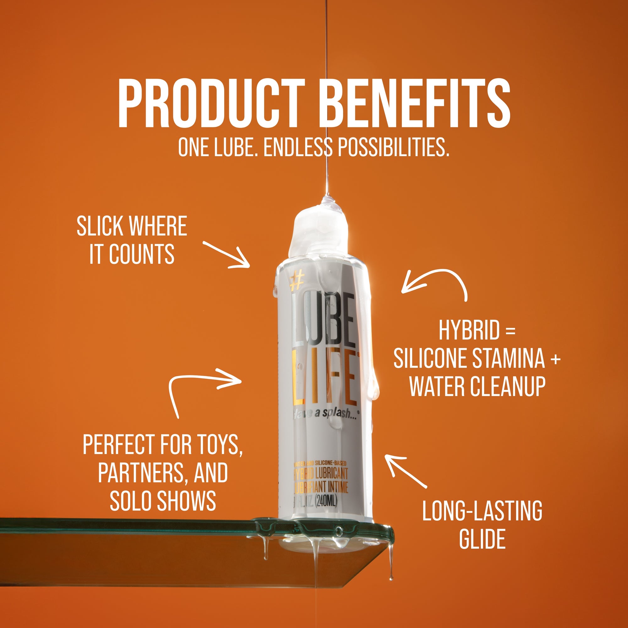 Water- and Silicone-Based Hybrid Lubricant