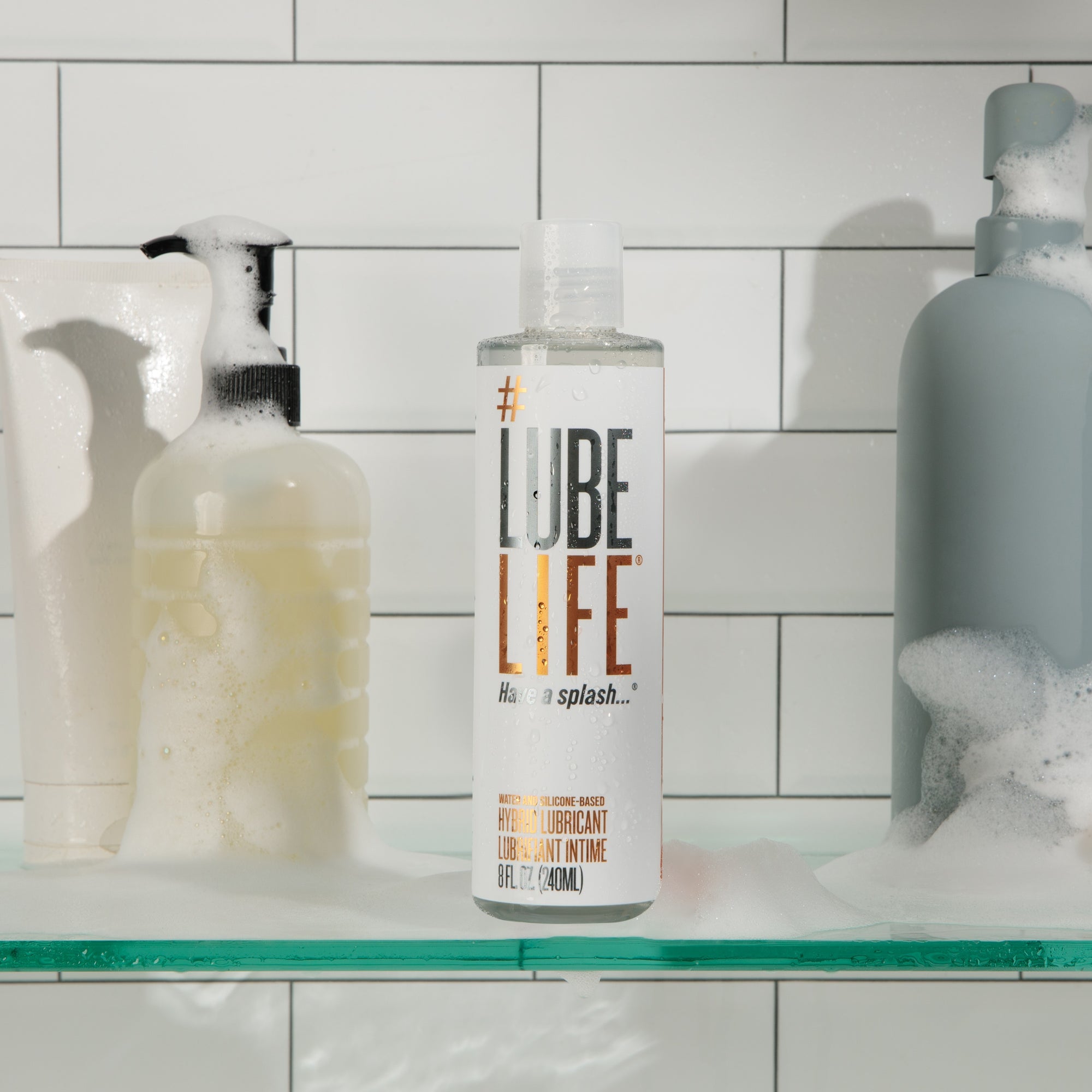 Water- and Silicone-Based Hybrid Lubricant