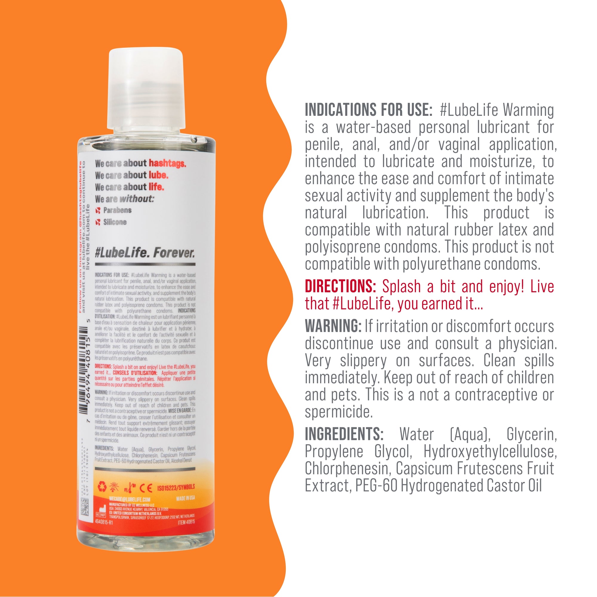 Water-Based Warming Lubricant