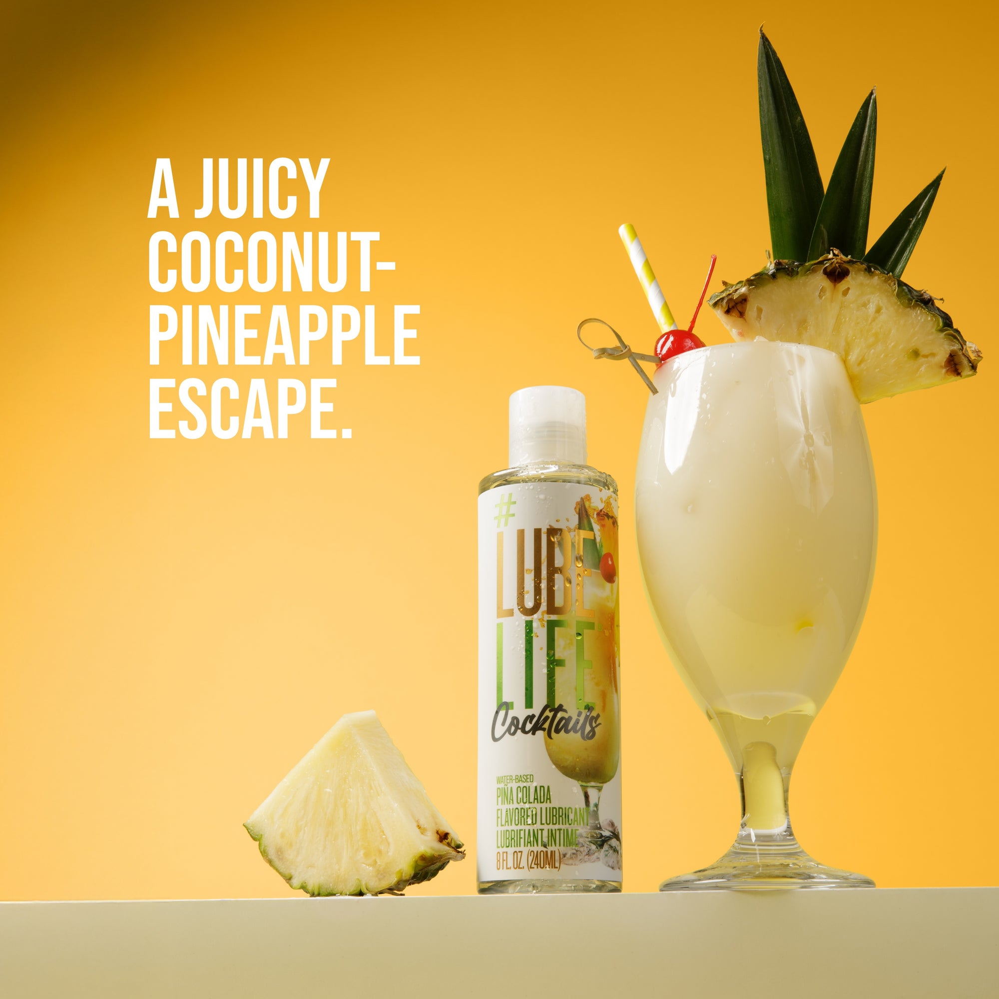 Water-Based Piña Colada Flavored Lubricant