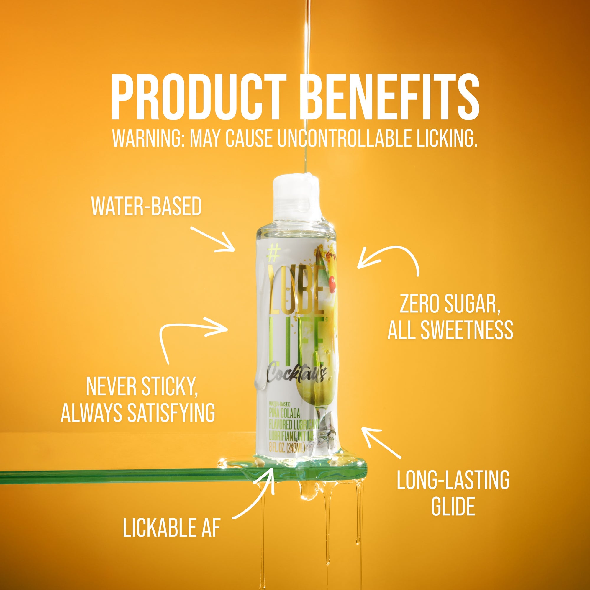 Water-Based Piña Colada Flavored Lubricant