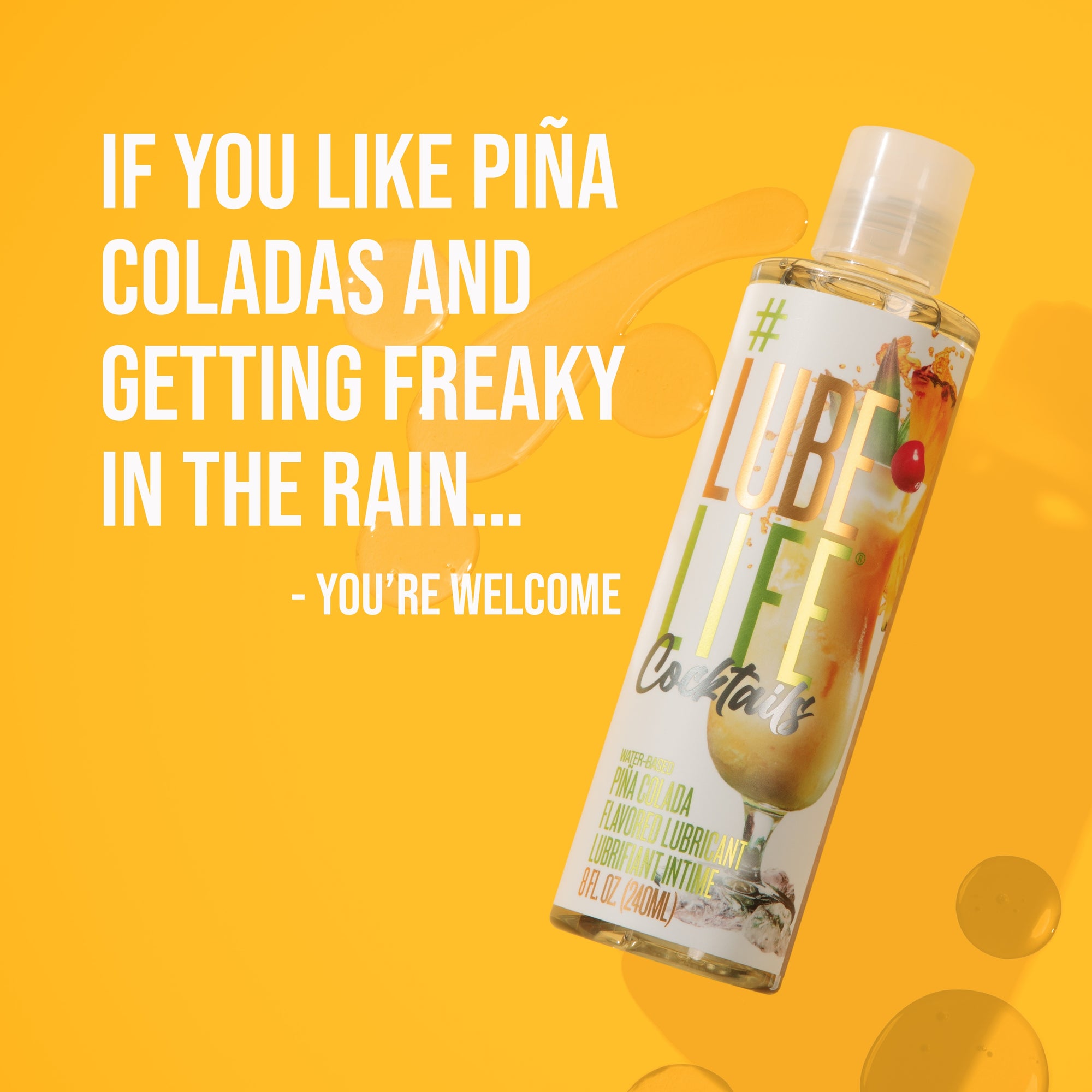 Water-Based Piña Colada Flavored Lubricant
