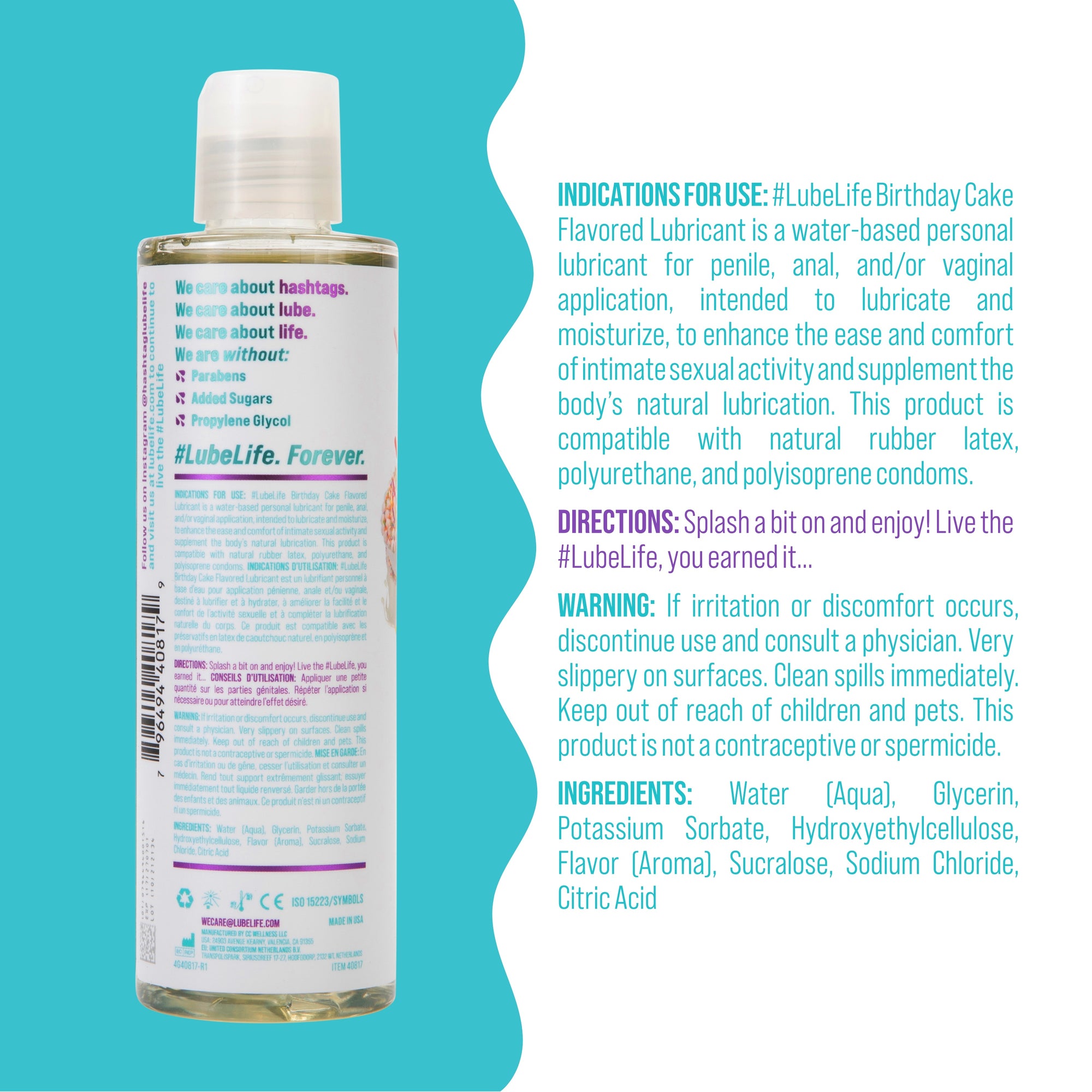 Water-Based Birthday Cake Flavored Lubricant