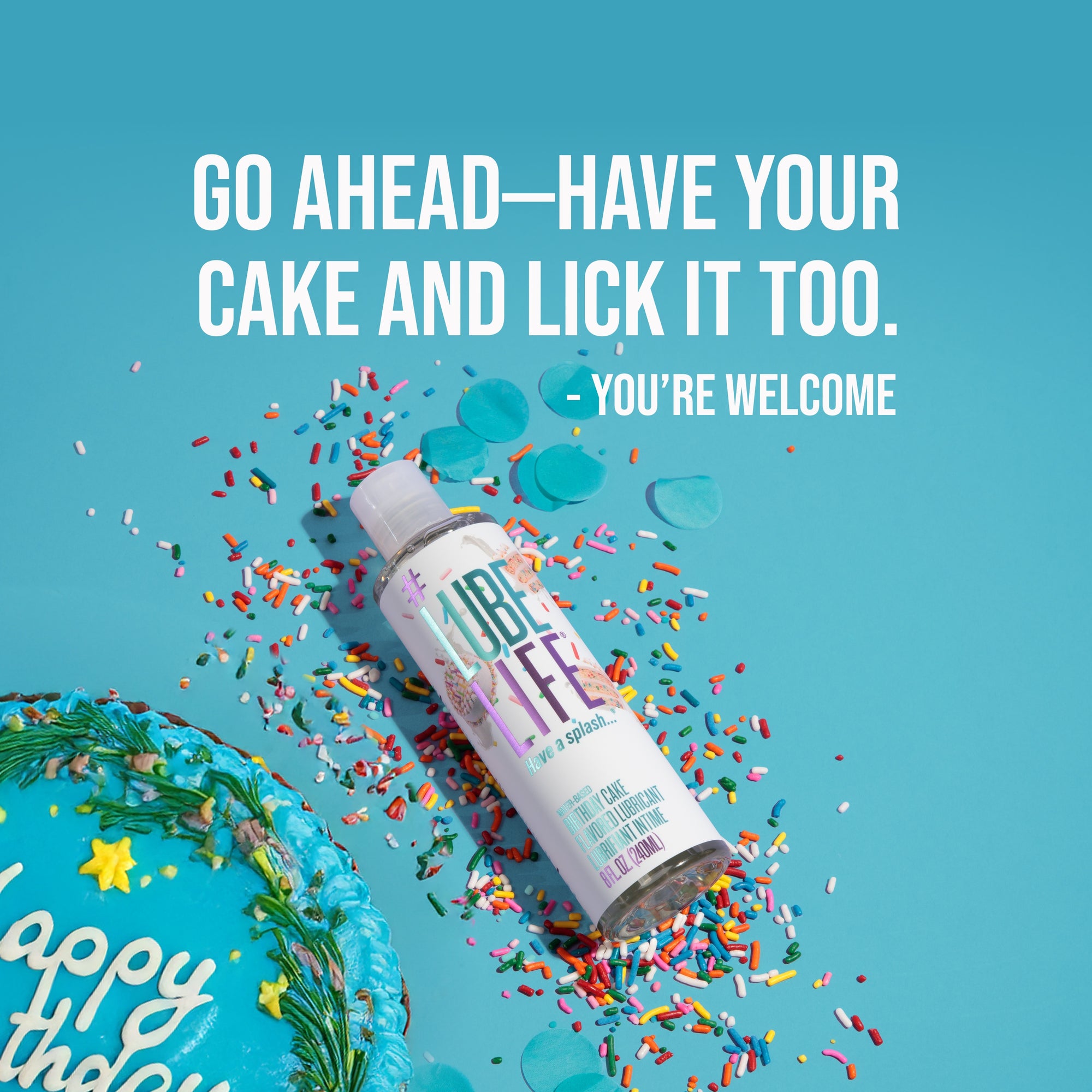 Water-Based Birthday Cake Flavored Lubricant