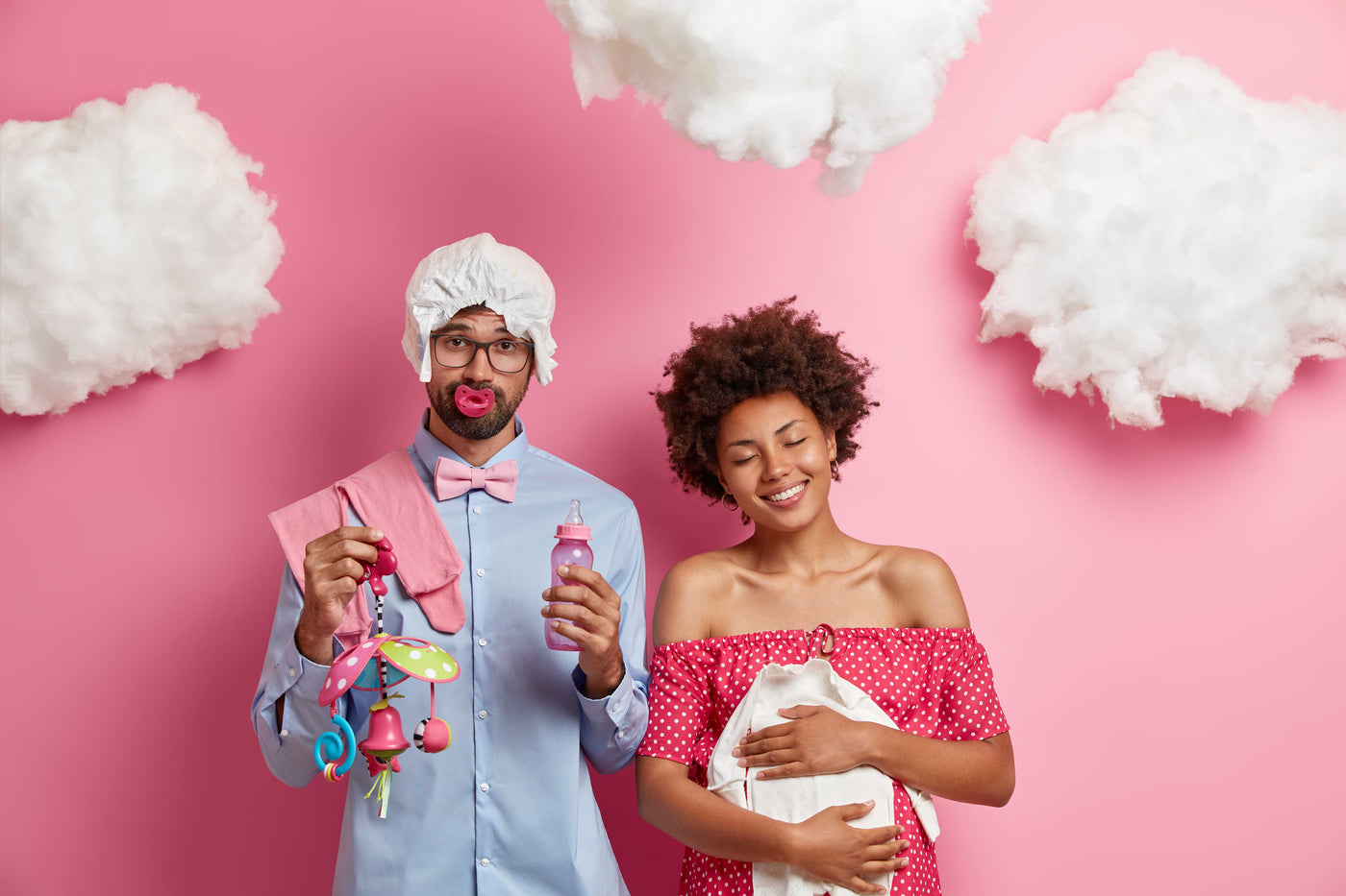 couple with cotton 