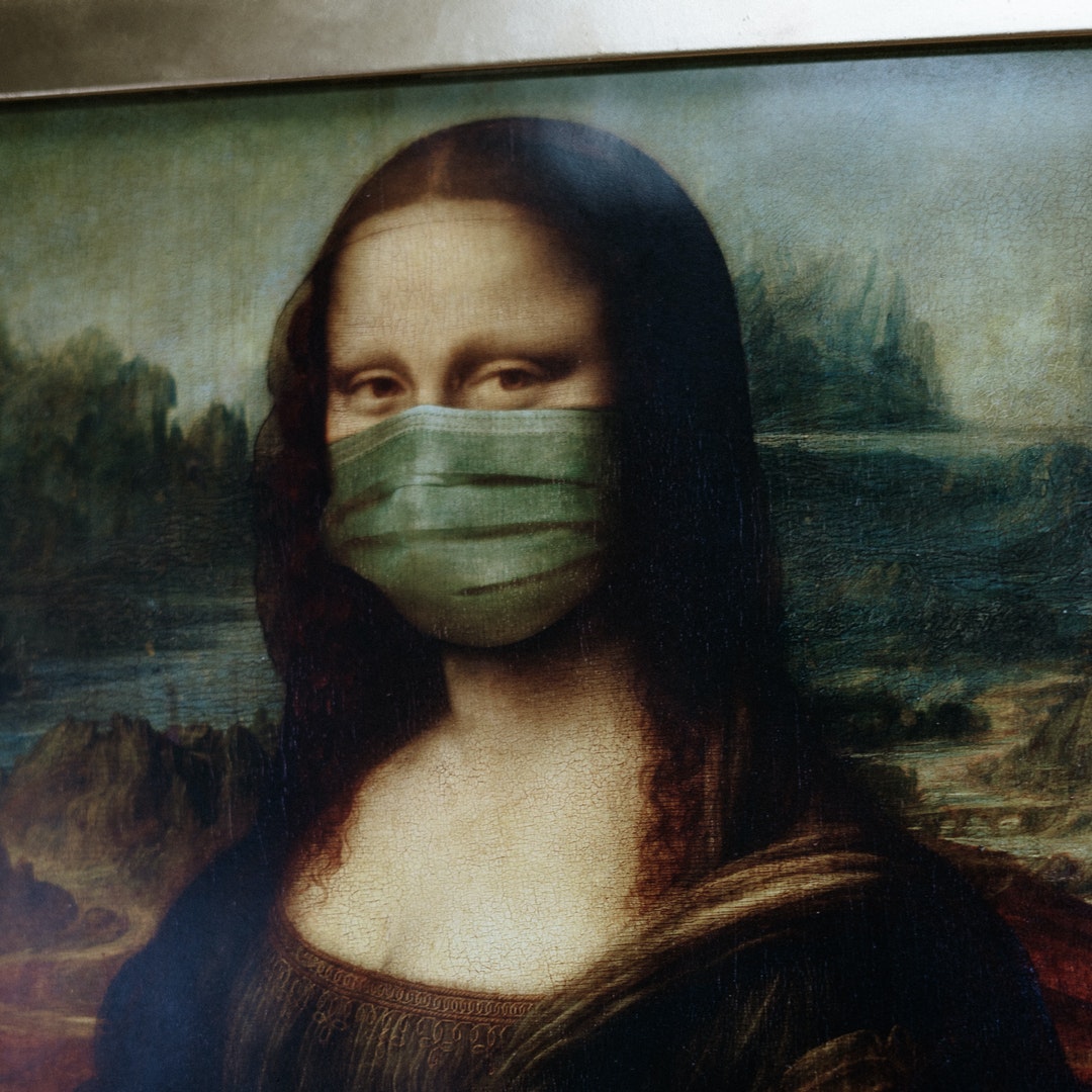 Mona LISA Wearing Mask 