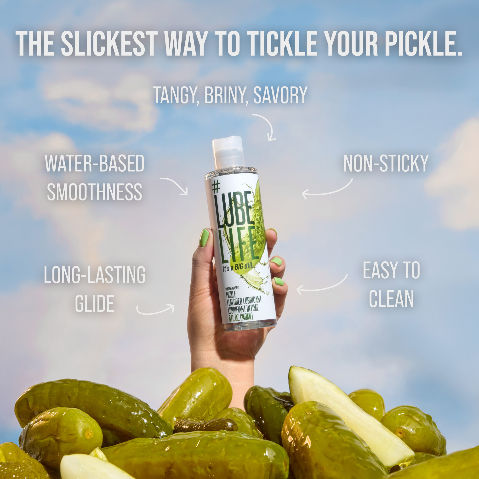 Water-Based Pickle Flavored Lubricant
