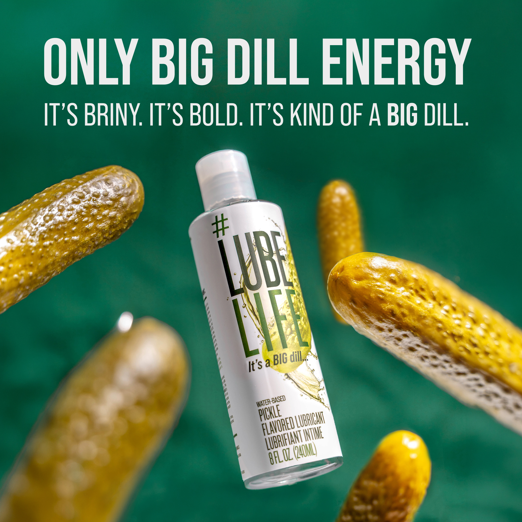 Water-Based Pickle Flavored Lubricant