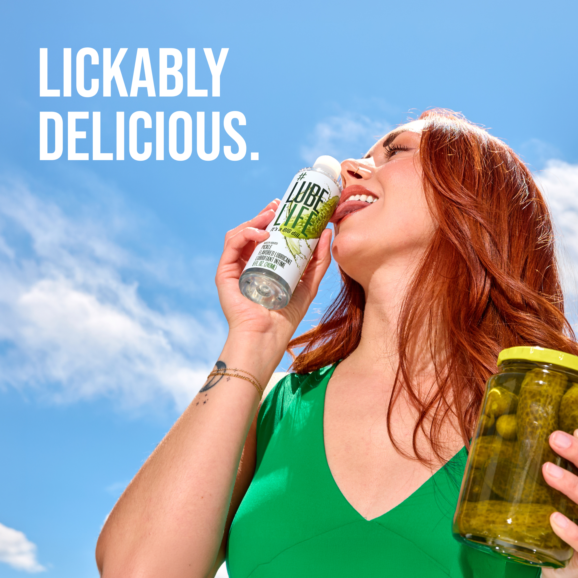 Water-Based Pickle Flavored Lubricant