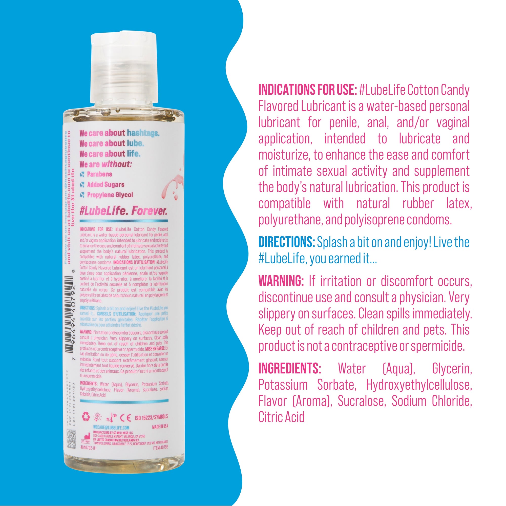 Water-Based Cotton Candy Flavored Lubricant