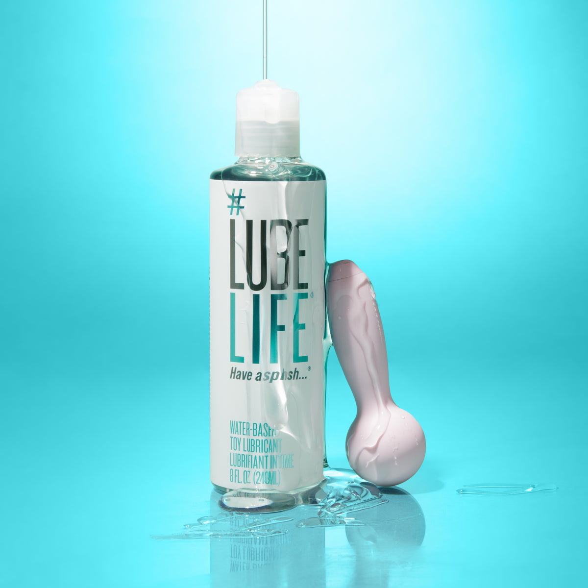 Water-Based Hypoallergenic Toy Lubricant, 8oz - #Lubelife Water-Based Hypoallergenic Toy Lubricant, 8oz - #Lubelife