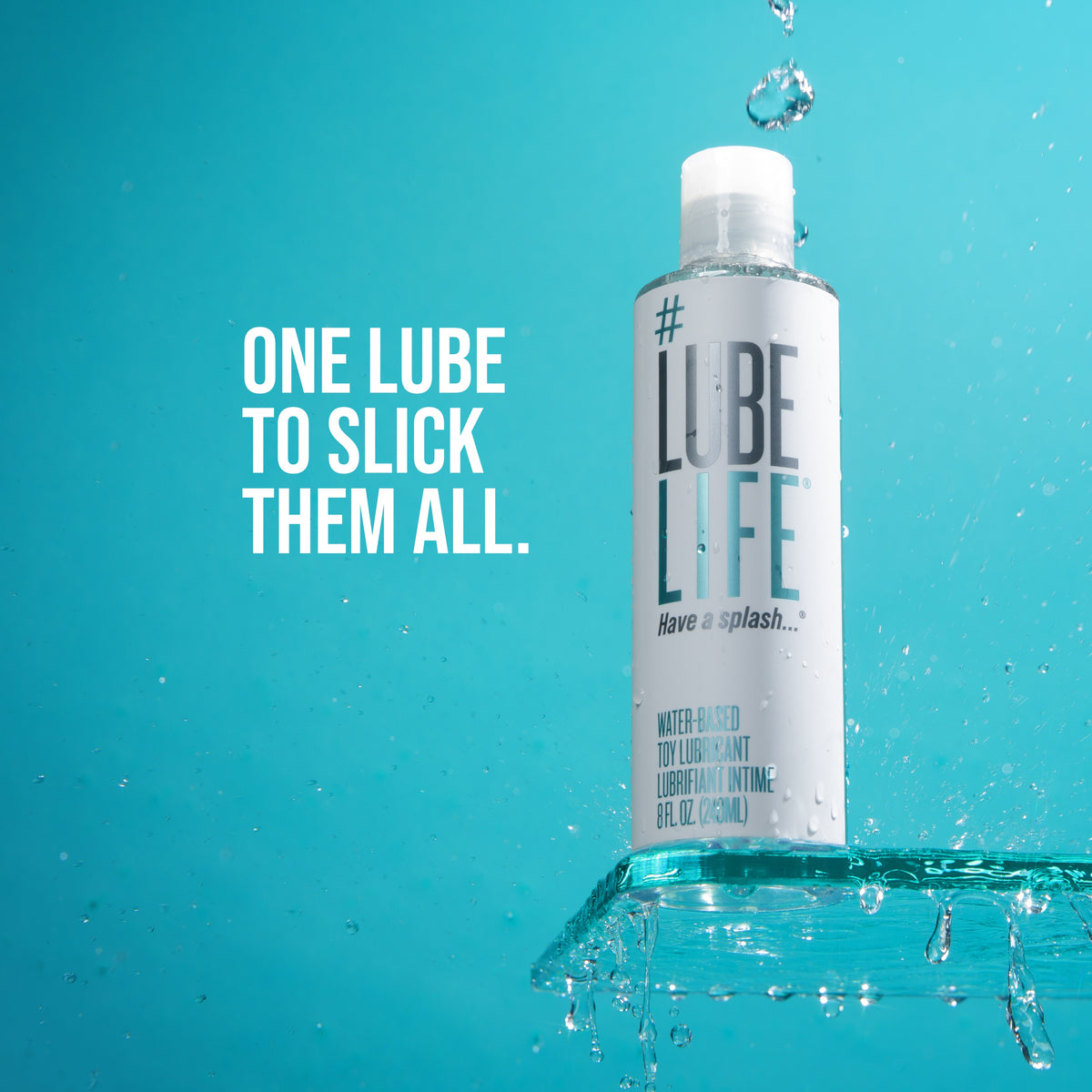 Water-Based Hypoallergenic Toy Lubricant, 8oz - #Lubelife Water-Based Hypoallergenic Toy Lubricant, 8oz - #Lubelife