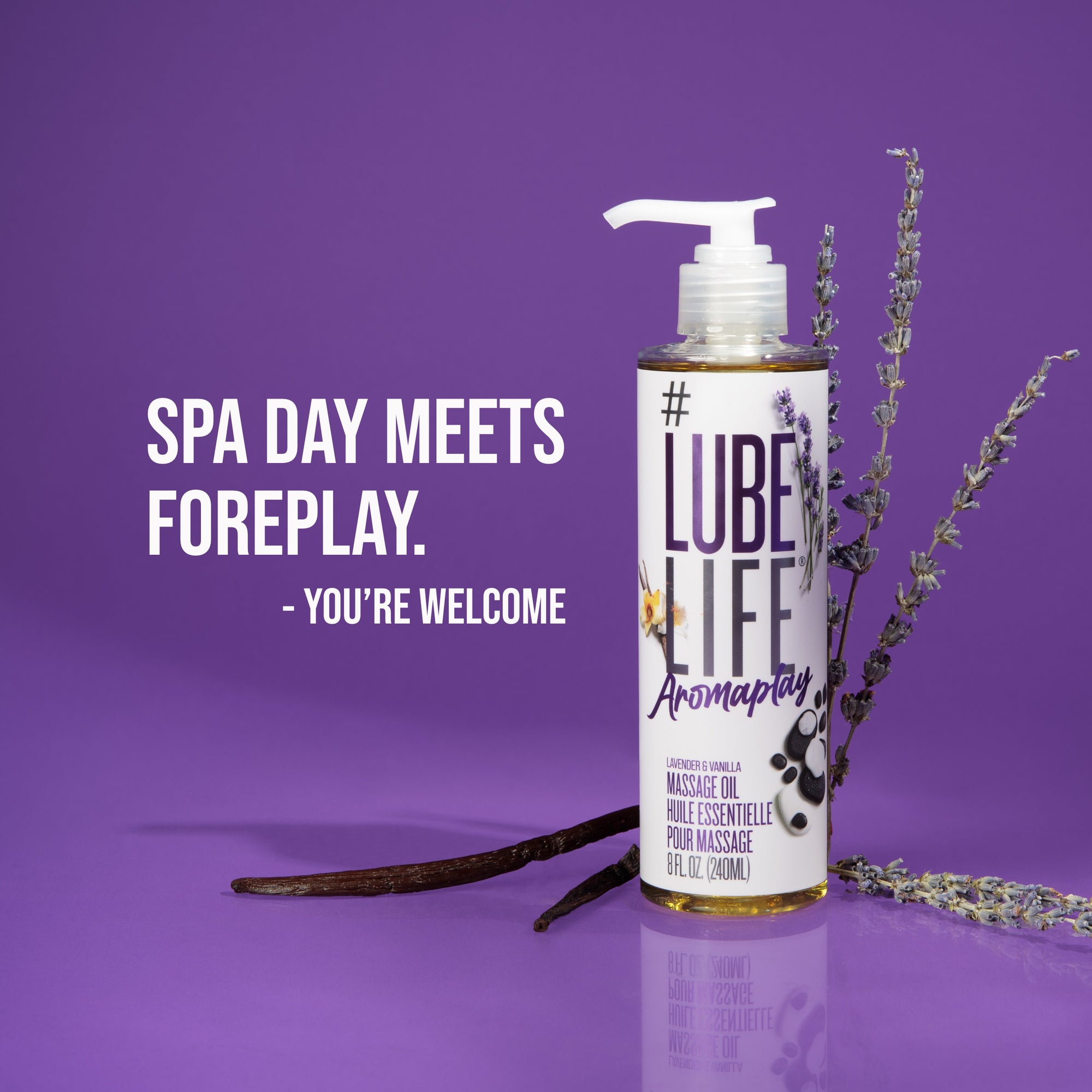 Aromaplay Lavender and Vanilla Massage Oil Aromaplay Lavender and Vanilla Massage Oil
