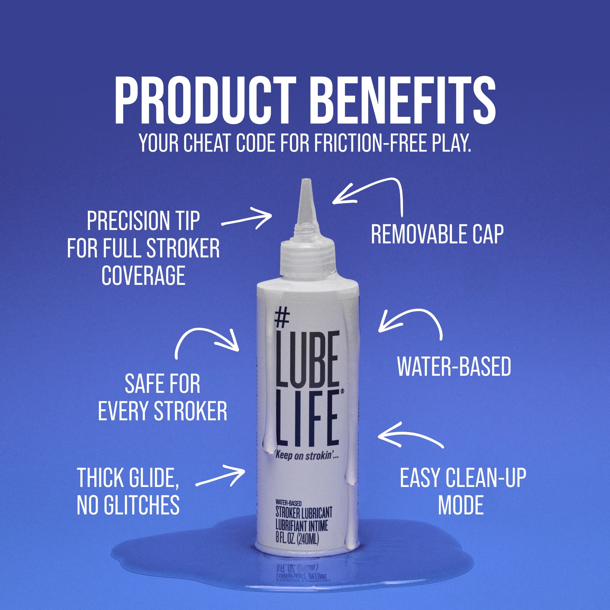 LUBELIFE Water-Based Stroker Lube for Solo LUBELIFE Water-Based Stroker Lube for Solo