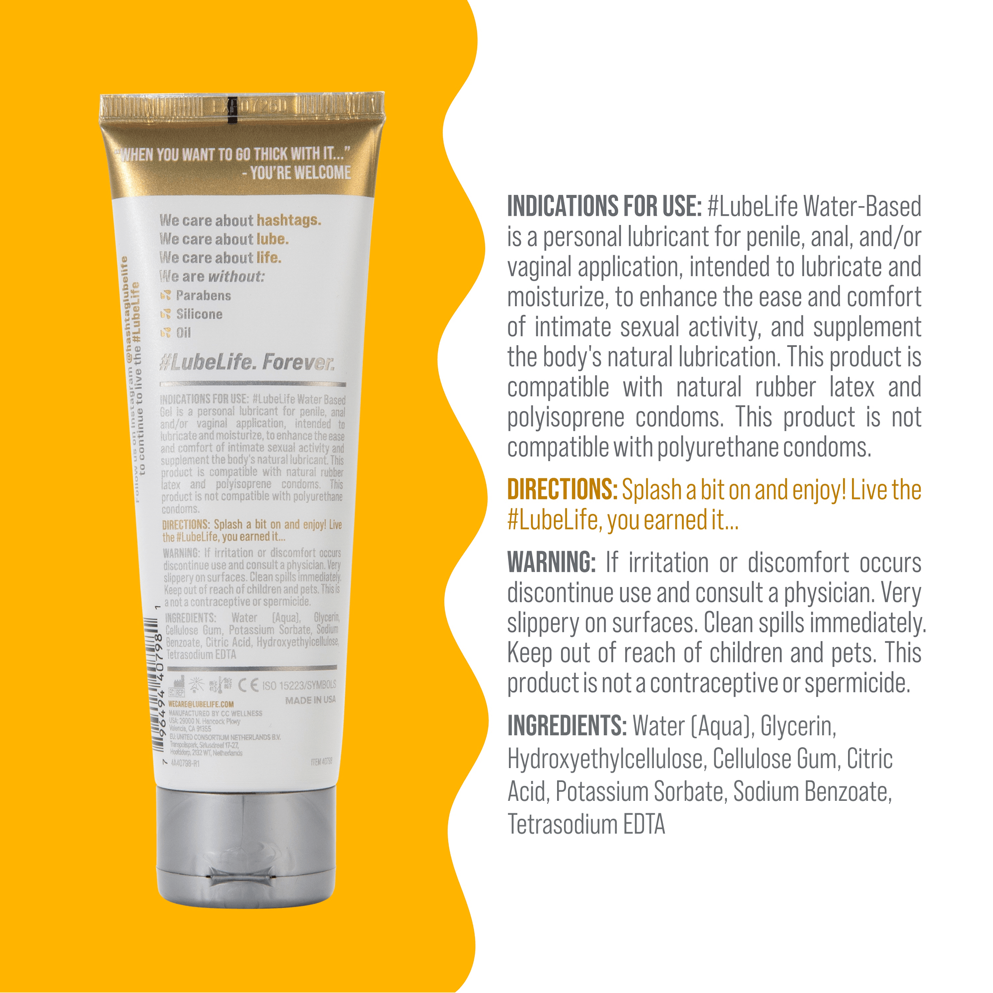 Water-Based Gel Lubricant