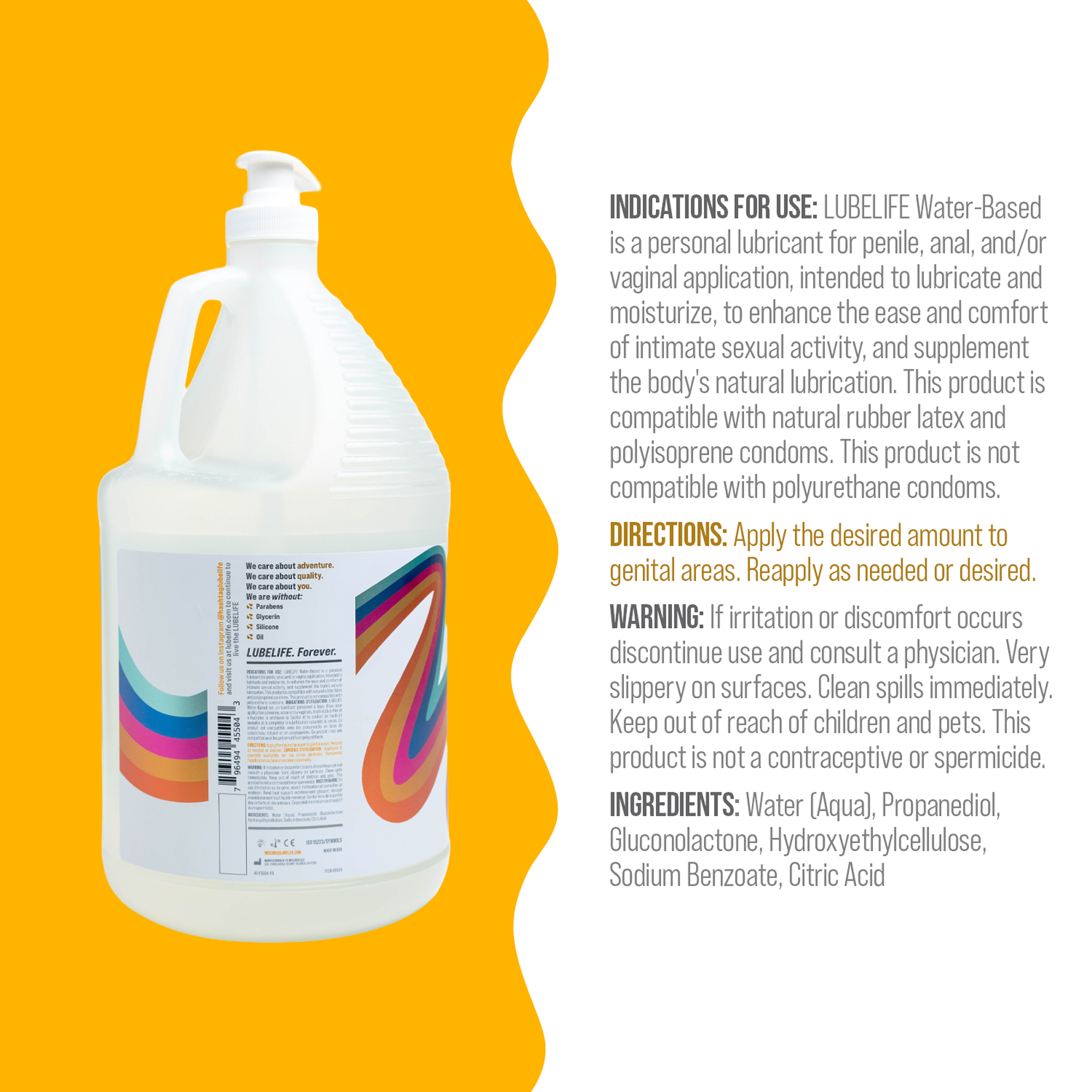 Water-Based Gallon Lubricant