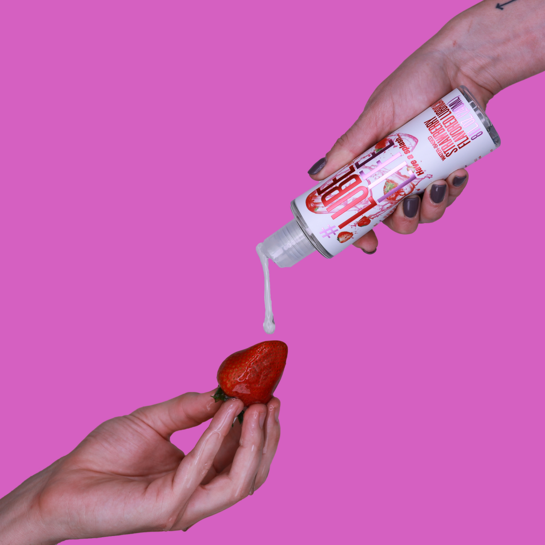 Strawberry Flavored Lubricant Sample Pack