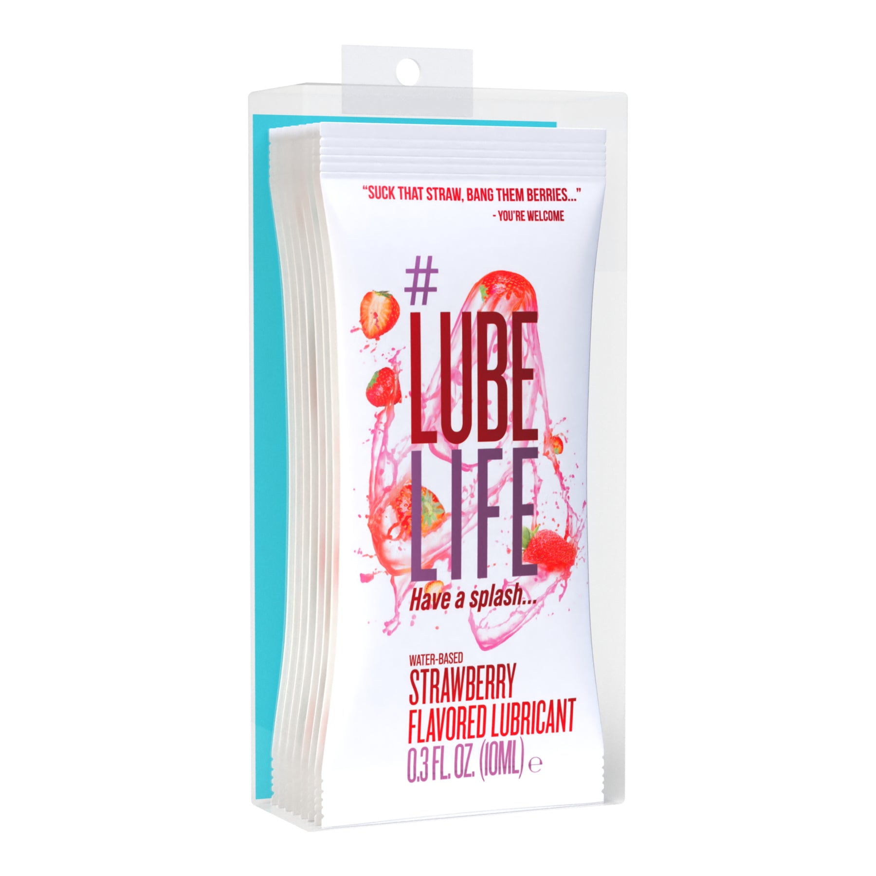 Lube Life Water Based Strawberry Flavored Personal Lubricant, Oral