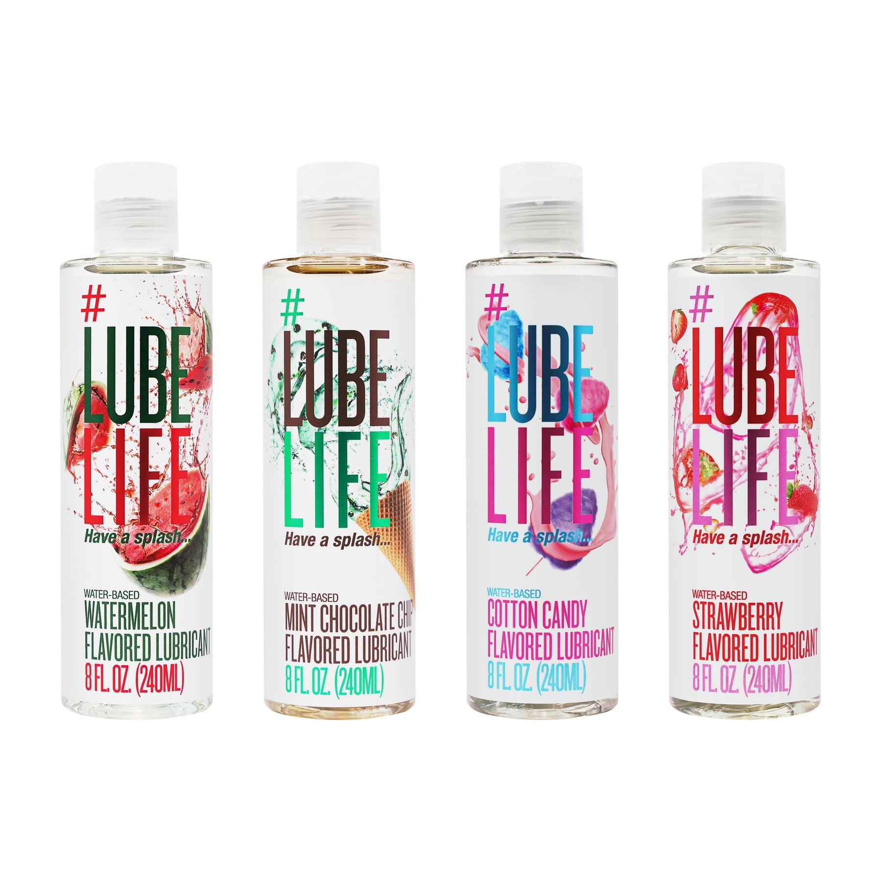 LubeLife + Water-Based Mint Chocolate Chip Flavored Lubricant