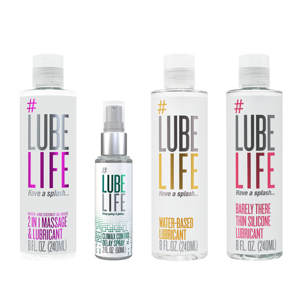 Lubelife Barely There Thin Silicone-Based Lube Long Lasting Water Resistant  8Oz
